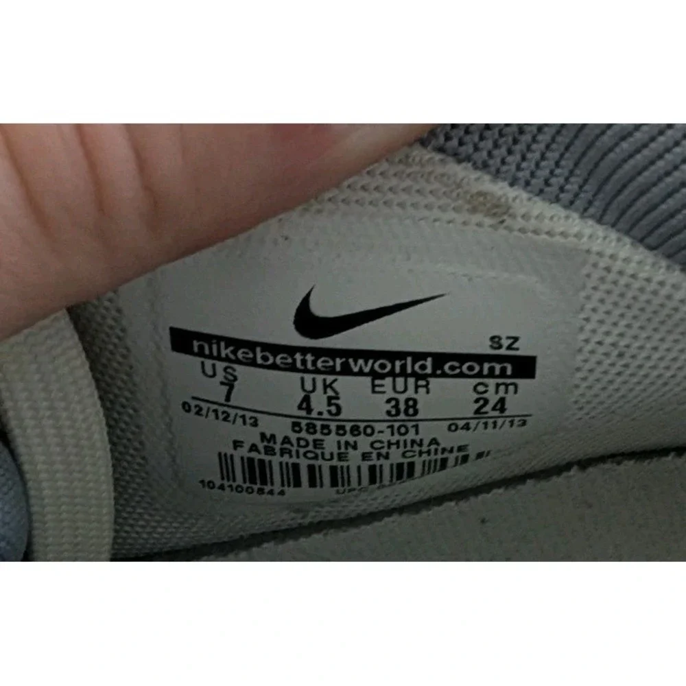 Nike Dunk Sky Hi Hidden Wedge Women's 7 Gray Sail Silver 585560-101